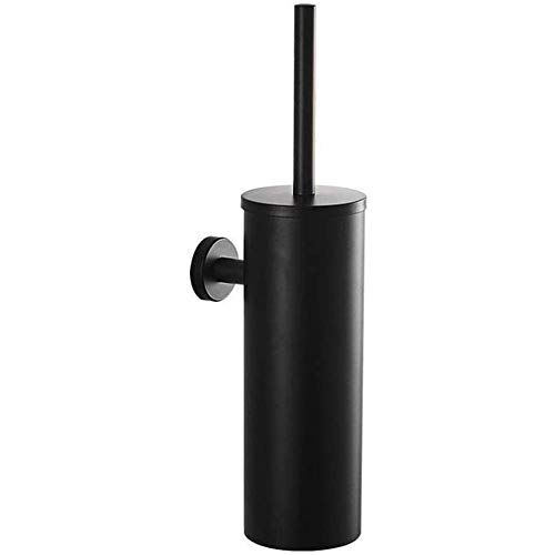 Escobillero Para 304 Negro Pared De Acero Inoxidable Higiénico Sistema De Cepillo Del Tubo Perforado Desodorante Escobilla De Baño Escobilla De Baño Sostenible Stacker Baño Herramienta Higiénico,Negro