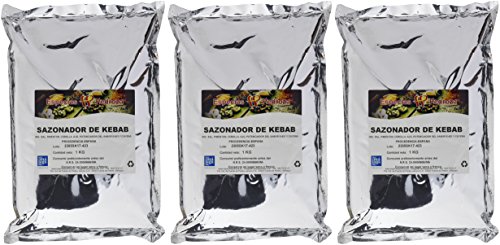 Especias Pedroza Sazonador para Kebab - 3 Paquetes de 1000 gr - Total: 3000 gr