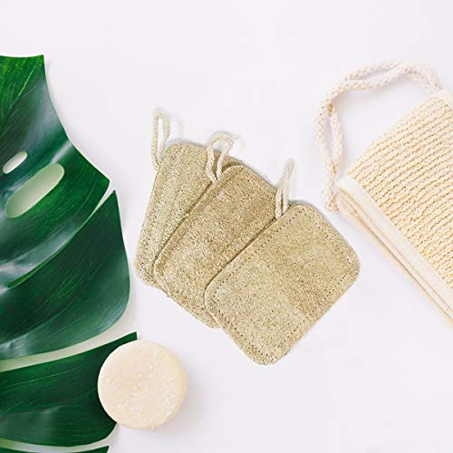 Esponja natural lavavajillas natural (paquete de 8) | estropajo ecologico, libre de plástico y biodegradable. Esponja natural de cocina reutilizable, estropajo cocina.