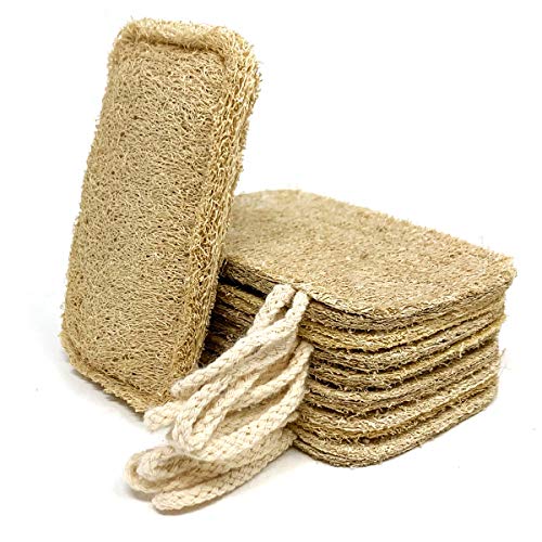 Esponja natural lavavajillas natural (paquete de 8) | estropajo ecologico, libre de plástico y biodegradable. Esponja natural de cocina reutilizable, estropajo cocina.