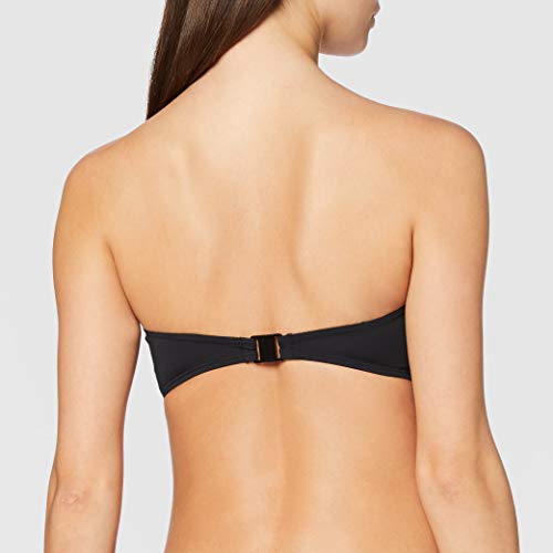 Esprit Blanca Beach Pad.Band Tops de Bikini, Negro (Black 001), 38 para Mujer