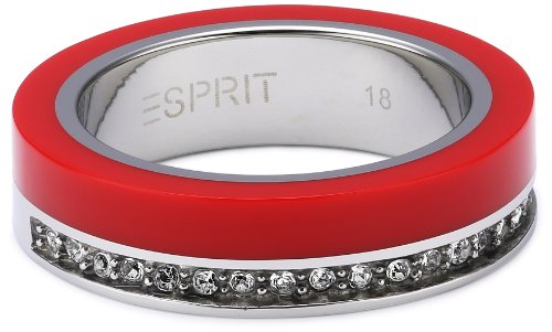 ESPRIT Jewels - Anillo de Acero Inoxidable, Talla 14 (17,2 mm)