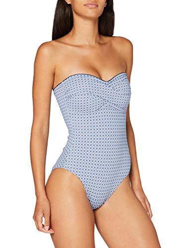 Esprit Miller Beach Padded Bandeau Swimsuit Traje de baño de una Sola Pieza, 401, 36 para Mujer