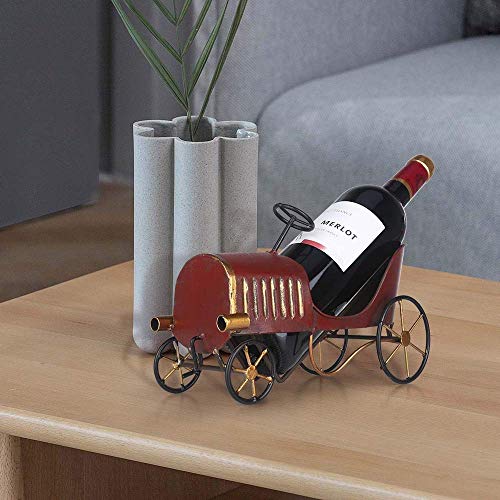 Estante de Vino de Metal Retro nostálgico Creative Wecker Soporte de Botella de Vino Camioneta Pickup Vintage Soporte de Almacenamiento de Vino Creativo Estante Práctica Estatua Decorativa Artes