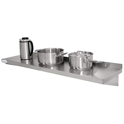 Estantería Vogue de acero inoxidable para cocina de 600 mm, almacenamiento de ollas, sartenes y otros contenedores