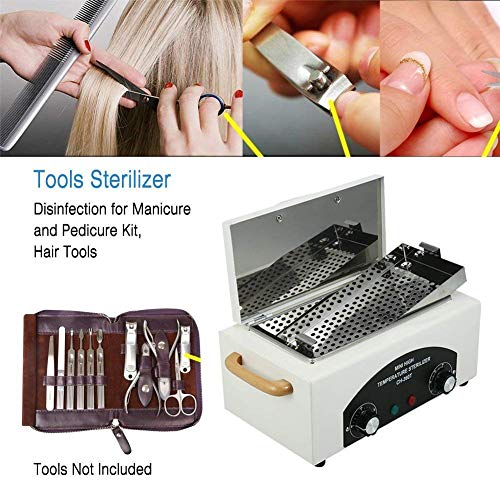 Esterilizador de calor Autoclave con temporizador Esterilización de herramientas de belleza para salón de belleza Manicure Peluquería estudio y en casa