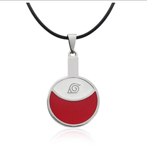 Estilos Mixtos Anime Naruto Collar Uchiha Itachi Mangekyou Colgante Hoja Pueblo símbolo Cosplay joyería Collares