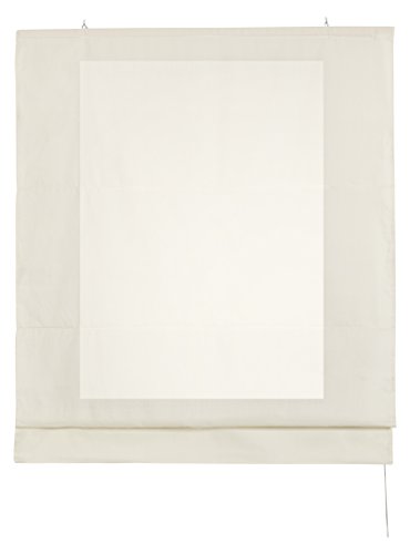 Estores Basic 20031 Estor Plegable sin Varillas, Tela, Crudo, 120x175 cm