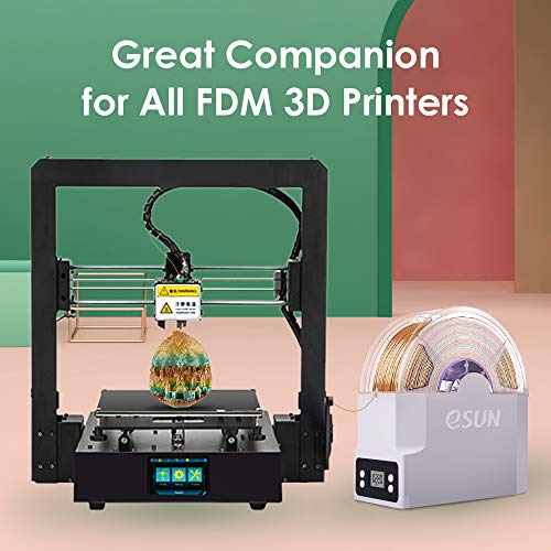 eSUN eBOX Caja Secadora, Caja de Almacenamiento de Filamento de Impresora 3D, Mantener el Filamento Secos y Medición el Filamento Peso, Compatible con 1.75mm, 2.85mm y 3.00mm, Adaptador UK