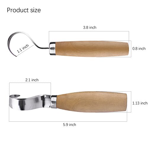 ETEPON Cuchillo para Madera 2 Piezas ET013