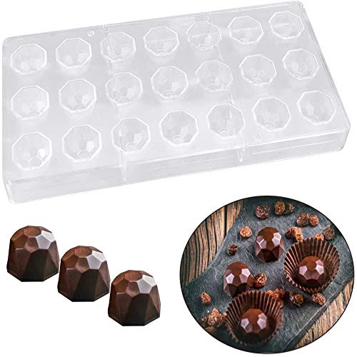 Etern Molde de Chocolate, Molde de Chocolate Plástico Transparente, para Hacer Chocolate, Pasteles, Dulces, Producción de Bricolaje Hecha a Mano, Utensilios de Cocina para Hornear