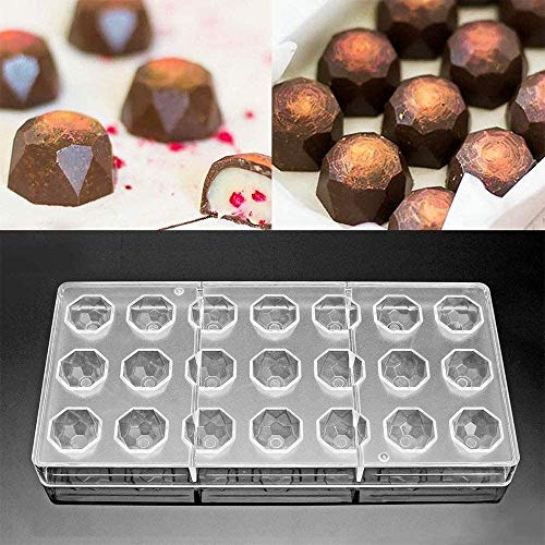 Etern Molde de Chocolate, Molde de Chocolate Plástico Transparente, para Hacer Chocolate, Pasteles, Dulces, Producción de Bricolaje Hecha a Mano, Utensilios de Cocina para Hornear