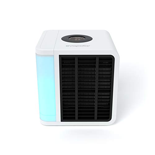 Evapolar EvaLIGHT Plus EV-1500 Refrigerador de aire evaporativo personal y humidificador/aire acondicionado portátil, color blanco