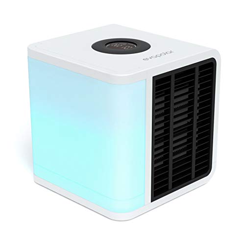 Evapolar EvaLIGHT Plus EV-1500 Refrigerador de aire evaporativo personal y humidificador/aire acondicionado portátil, color blanco