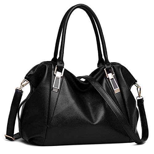 EVEOUT Bolso de cuero vegano suave para mujer,Bolsos de Mano Retro, Bolso de Hombro con Asa Superior para el Trabajo Casual, Bolso Clásico de Hobo con Borla Bolsas de Viaje para Mujer