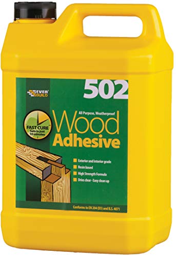 Everbuild WOOD5 - Adhesivo multiusos para madera (5 L, resistente al agua)