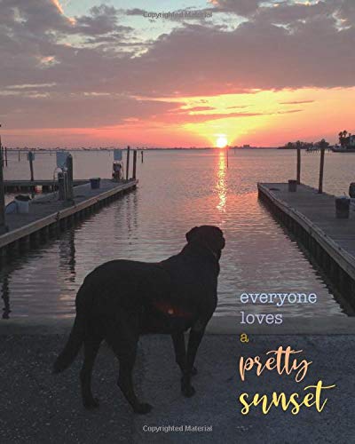 Everyone Loves a Pretty Sunset: Dog and Outdoor Lover's 8x10 Notebook (Dog + Me 8x10)