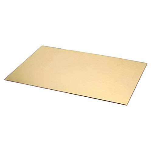 EXCEART Espejo de Oro Material de Incrustación de Guitarra Hoja de Material de Golpeador de Guitarra sin Cortar Placa Autoadhesiva en Blanco para Accesorios de Bajo de Guitarra 44 X 29 Cm