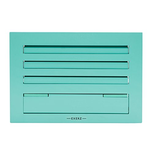 Exerz Soportes para Libros de Cocina/Soporte de Madera para Leer Libros de Cocina/Soporte para Recetario de Cocina Sostenedor para Libros- Ajustable/para Libros iPad Tabletas- 34x24 x2cm (Azul)