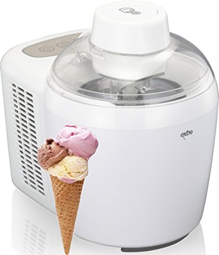 Exido 12310026 llano Heladera Máquina de Helados Heladera de hasta 17 grados Celsius, Preparado para el uso inmediato Gracias a thermoelektrischer enfriamiento, 90 W,