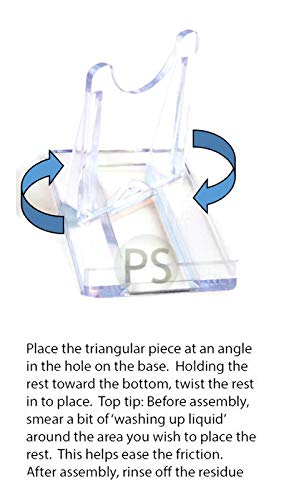 Expositor: deslizante de plástico transparente Tamaño pequeño: 5 cm, 5,08 cm: plataforma