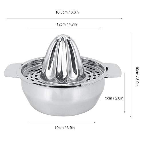 Exprimidor Manual Portátil - Con Filtro Extraíble - Herramienta de Exprimido Manual de Acero Inoxidable - Extractor de Exprimidor de Limón - Para Cítricos,Limón,Naranja,Fruta - Suministros de Cocina