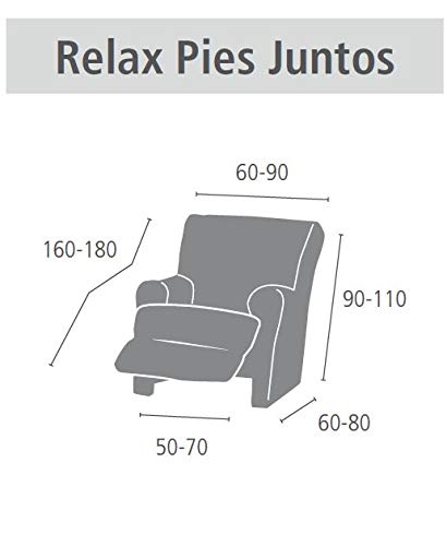 Eysa Ulises - Funda Relax Pies Juntos Elástica, color Crudo, 60 - 75cm