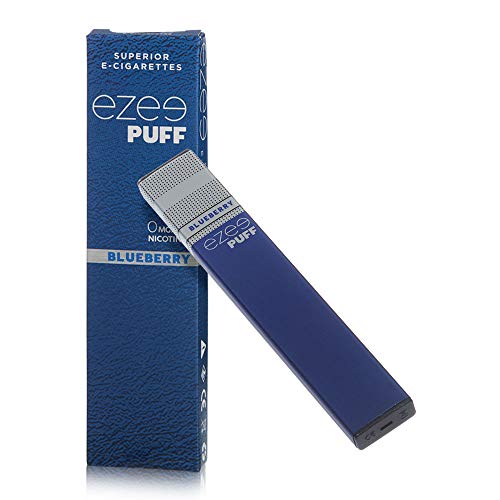 Ezee Puff Cigarrillo Electrónico Desechable sabor a Arándano e-liquido Sin Nicotina y sin Tabaco E-Cigarrillo para vapear 280 mAh Batería Paquete de 2