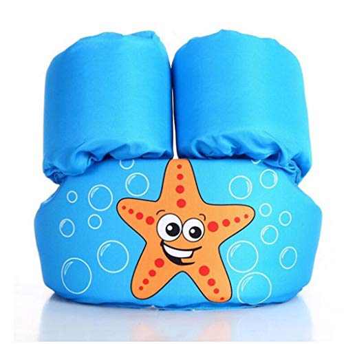 F Fityle Dispositivo de Flotabilidad para Manguitos y Cinturones para Niños de 2 a 6 Años, 10-30 Kg - Estrella de mar