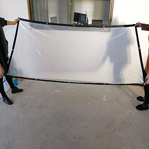 F-S-B ToldoClear Tarpaulin 120G/M ² Impermeable Exterior Transparente Tarp toldo Cortavientos Aislamiento de película de Invernadero,2 * 4m