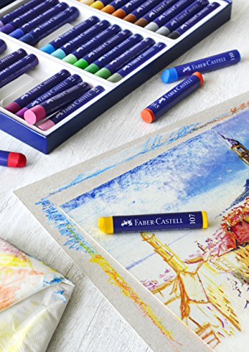 Faber-Castell 127036 - Estuche de cartón con 36 pasteles de aceite, multicolor