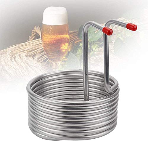 Fabricación De La Cerveza De Acero Inoxidable Wort Enfriadores De Cerveza Serpentín De Refrigeración, Agua De Refrigeración En Espiral Wort Enfriador Rápido Enfriamiento De La Cerveza Mash,Plata