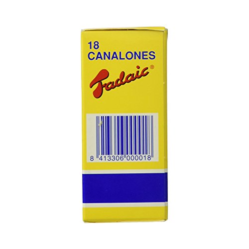 Fadaic - Pasta Canelones Laminada Carton - 18 Canelones - 80 g