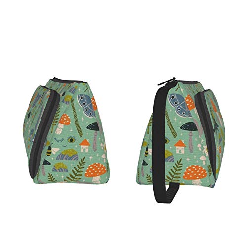 Fairy Garden Bolsa de almacenamiento de lona de gran capacidad para bolígrafos, estuche de papelería simple para estudiantes, adolescentes, adultos, oficina, mujeres