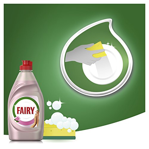 Fairy Limpieza y Cuidado Líquido Lavavajillas de Rosa y Satén - 4 Paquetes de 1015 ml - Total: 4060 ml