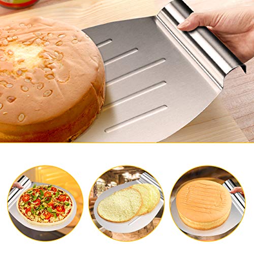 Familybox Molde Cortar Tarta Circular Retráctil Capas Cortar los Pasteles, Acero Inoxidable Conjunto Mousse Molde Ø26-28 x 8 cm