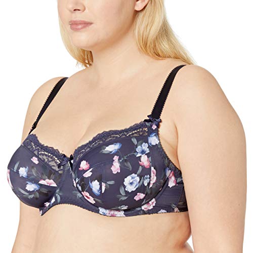 Fantasie Katie Full Coverage Rounding Midnight Blue Floral Bra Sujetador con Copa Completa, Azul Marino, 90E para Mujer