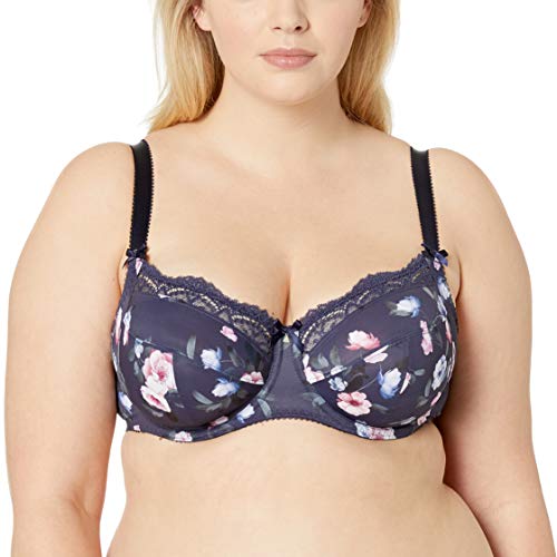 Fantasie Katie Full Coverage Rounding Midnight Blue Floral Bra Sujetador con Copa Completa, Azul Marino, 90E para Mujer