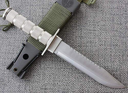 FARDEER Knife Cuchillo de Caza de Supervivencia al Aire Libre para Acampar de Supervivencia