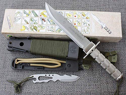 FARDEER Knife Cuchillo de Caza de Supervivencia al Aire Libre para Acampar de Supervivencia