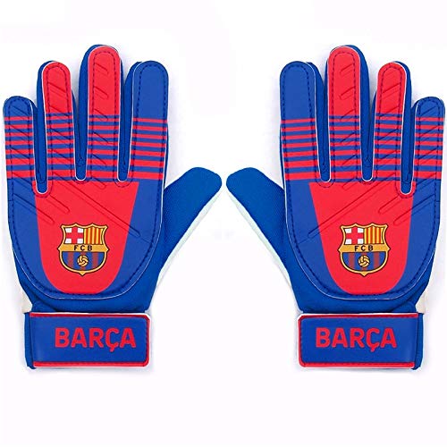 FCB FC Barcelona - Juego Oficial de Guantes de Portero y balón - para niños - con el Escudo del Club - Adolescentes: 10-16 años