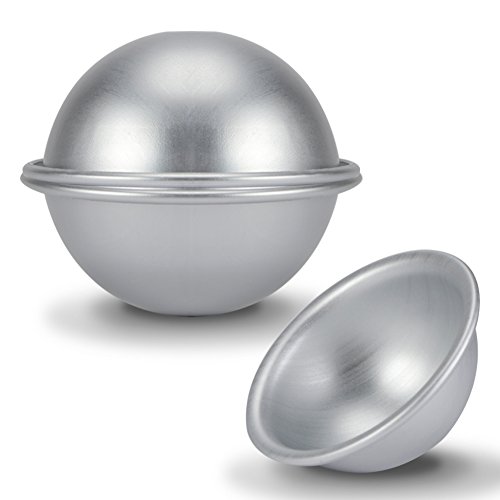 Fdit 10 cm semiesférica molde de aluminio para pasteles de cocina bikini pastel postre H009 4 piezas