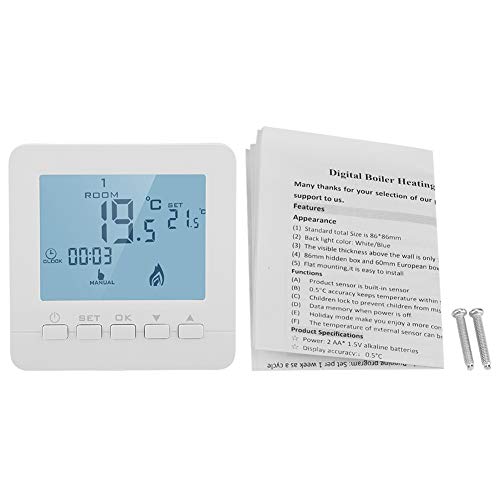 Fdit 5A Termostato Inteligente Pantalla LCD Digital Controlador de Temperatura Programable