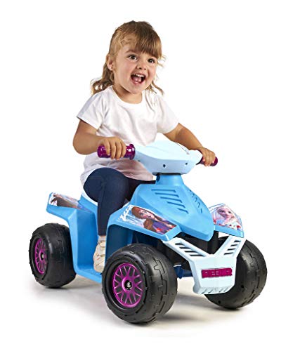 Feber - Quad Moto Racy Frozen 2, para niños y niñas a partir de 18 meses, 6V (Famosa 800012193)