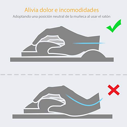 Fellowes Gel Crystals - Alfombrilla de ratón con reposamuñecas ergonómico, Color Azul