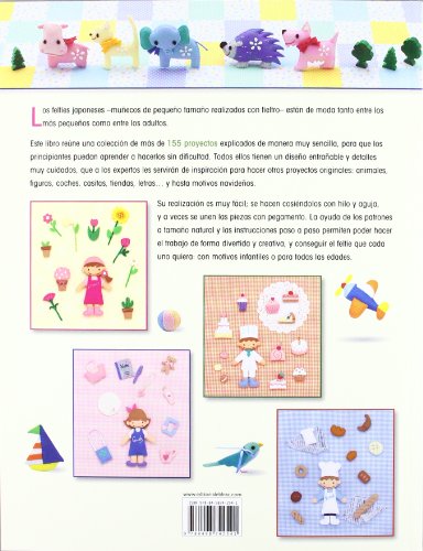 FELTIES JAPONESES: MUÑECOS, ANIMALES, FLORES, LETRAS...DE FIELTRO (Artesania Y Manualidades)