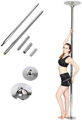 Femor Pole Dance Barra para Baile Sexies de Acero Inoxidable, Diámetro de 45mm, Longitud de 2.235m - 2.745m, Ideal para Ejercitarse y Practicar Giros Dinámicos, Adecuada para Casa, Gimnasio o Bar