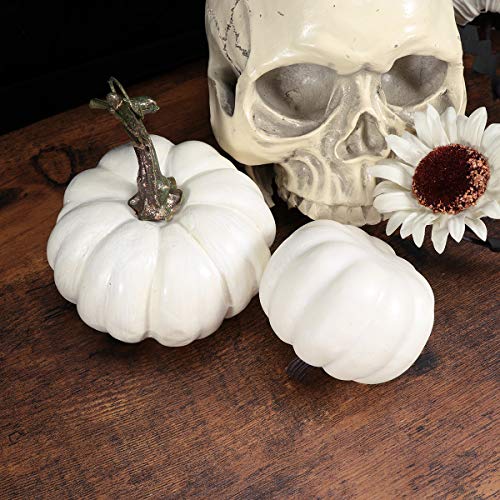 FENICAL Calabazas Artificiales realistas Prop para DIY Craft Halloween caída Cosecha decoración del Partido