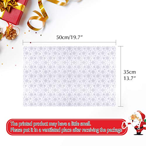 FEPITO 100 hojas de papel de seda verde de Navidad para envolver regalos para envolver regalos, manualidades (14 x 20 pulgadas)