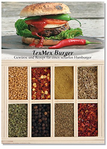 Feuer & Glas Tex Mex Burger, Receta para Hamburguesa Picante con Especias, 51 g